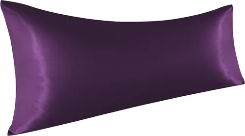 Vista 33 de NTBAY Paquete de 2 fundas de almohada estándar de satén para cabello y piel, lujosas y sedosas fundas de almohada con cierre de sobre, 20 x 26