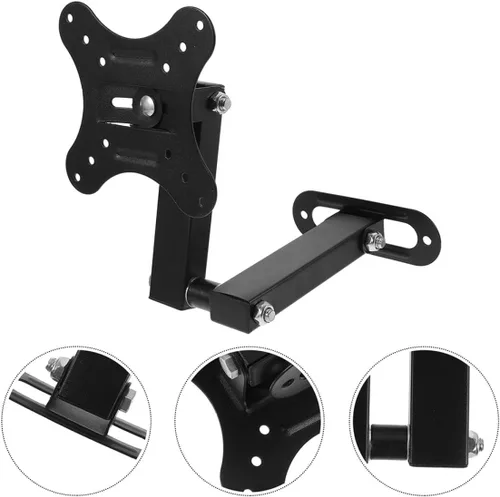 Vista 6 de 2pcs Wall Mount Monitor Stand Adjustable Tilt Swivel Bracket for Screens Space-Saving Elevated Display Holder for Home Office Classroom