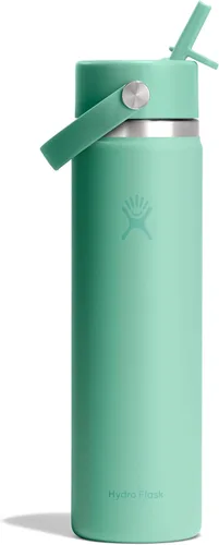 Vista 94 de Hydro Flask Botella de agua – Acero inoxidable aislado – Tapa flexible con popote de boca ancha, antiderrames, a prueba de fugas y recargable