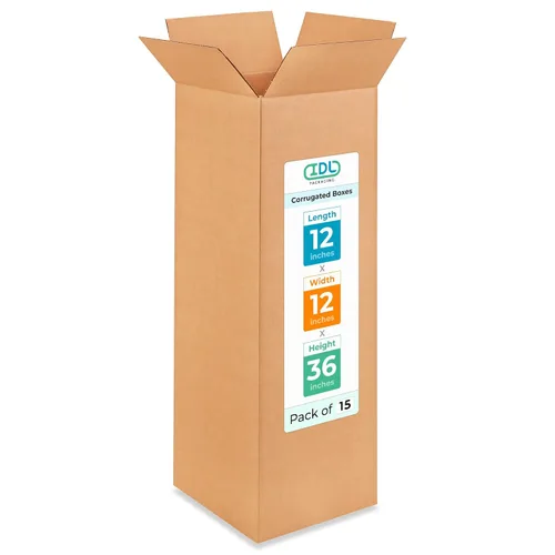 Vista 139 de Cajas largas de mudanza y envío de 18 x 9 x 9 pulgadas (paquete de 10) – Extra resistentes 200 libras frente a las regulares – Cajas de embalaje