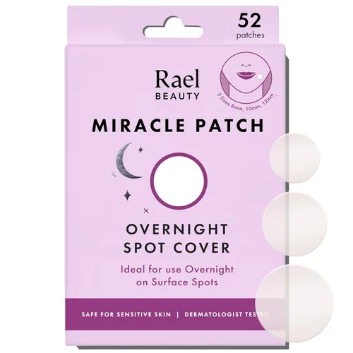 Vista 12 de Rael Parches para espinillas – Miracle Overnight Spot Cover - Adhesión más gruesa y extra, parche hidrocoloide para espinillas para el acné, acné