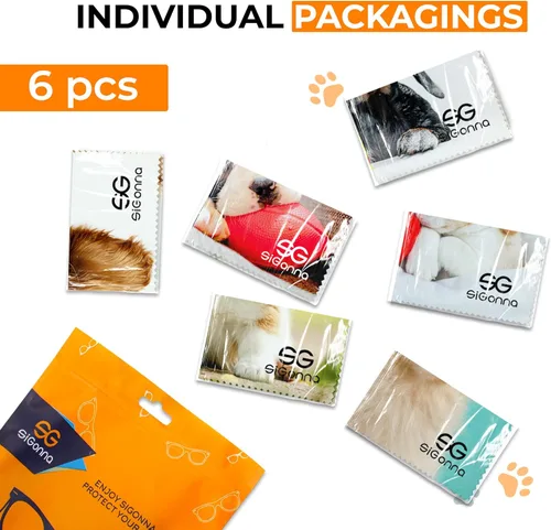 Vista 3 de Paño de limpieza de microfibra para gafas - Paño de limpieza de lentes - Paño de limpieza de lentes - Paño de limpieza de gafas de microfibra