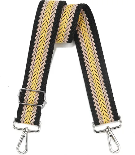 Vista 67 de Correa de Bolso Ancha Correa de Hombro Ajustable Correa de Repuesto Cruzada Correa de Bolso de Hardware Plateado