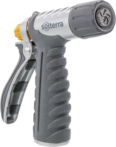 Vista 11 de Solterra: boquilla de manguera de jardín ajustable con 8 patrones, ajustable, Gris