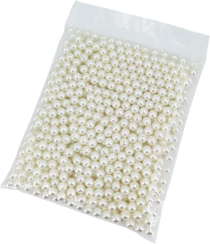 Vista 16 de INSPIRELLE 3000 cuentas redondas sueltas de perlas de imitación de 0.236 in (0.236 in), cuentas espaciadoras sueltas para manualidades, collares