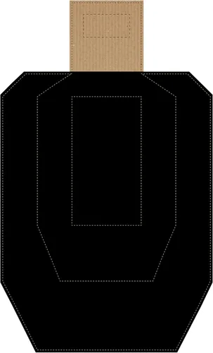 Vista 16 de Objetivos oficiales de cartón USPSA/IPSC, objetivo de torso para competición, objetivo de tiro de silueta, objetivos de cartón. Fabricado en EE. UU