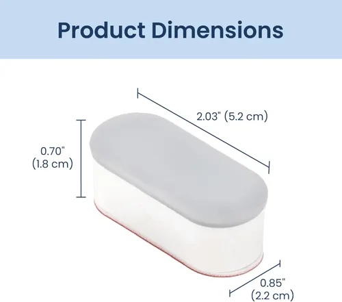 Vista 7 de Luxe Bidet Parachoques universales antideslizantes para asiento de inodoro con adhesivo fuerte de 4 piezas