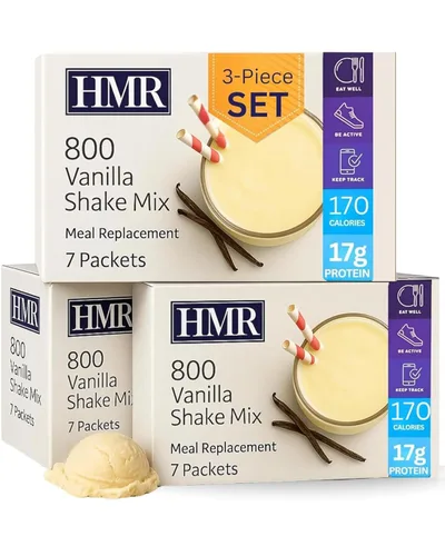 Vista 8 de HMR 800 Shake - Mezcla de reemplazo de comida Batido de chocolate en polvo para apoyar la pérdida de peso saludable 0.67 oz de proteína Fácil