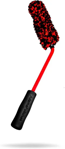 Vista 7 de Adam's Polishes Cepillo de limpieza de ruedas angular para detalles - Cepillo de limpieza de ruedas para coche Uso con limpiador de ruedas