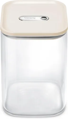 Vista 19 de Caraway Recipiente hermético de vidrio de 1 cuarto de galón con tapa, contenedor de almacenamiento de cocina no tóxico, sin BPA, apilable
