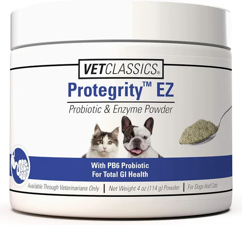 Vet Classics Protegrity EZ - Suplementos probióticos para la salud para perros, gatos, apoyo digestivo para perros, salud gastrointestinal de