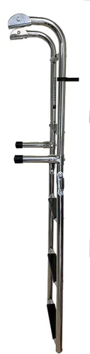 Vista 7 de classAcustoms 77090402 Escalera plegable para barco de 5 escalones Acero inoxidable Escalera para barco de esquí Escalera para pontón 2 +