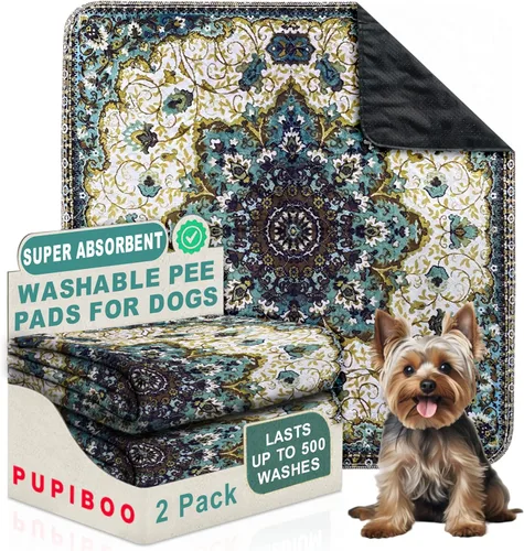 Vista 63 de PUPIBOO Almohadillas lavables para orina para perros y gatos - Almohadillas de entrenamiento para cachorros reutilizables súper absorbentes - 100%