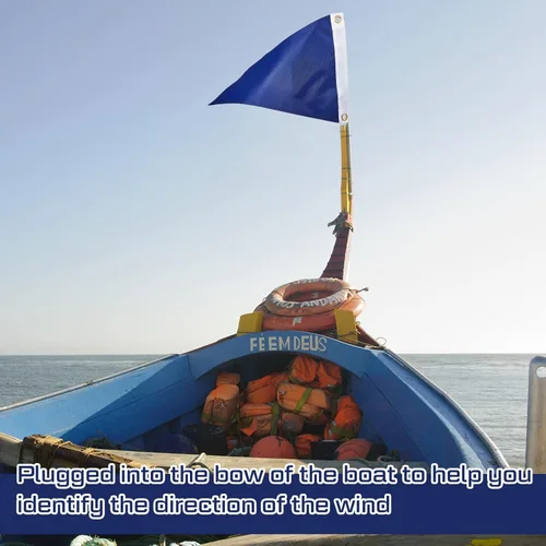 Vista 7 de 3 piezas de banderas de galón de nylon en forma de triángulo para barco, 30 x 45 cm, bandera en blanco con ojales metálicos para barcos, navegación