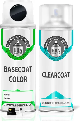 Vista 8 de ERA Paints 17V/DV/DW - Panther Black Pearl para MAZDA Exact Match Automotriz Pintura en aerosol - Kit esencial 2K