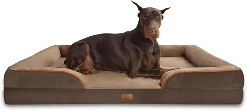 Vista 69 de Bedsure Cama ortopédica para perros de tamaño mediano – Cama lavable para perros medianos y gatos, impermeable, cómodo sofá para mascotas con funda