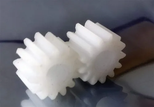 Vista 3 de Industria 2PCS 1M 10T engranajes planos POM 10-49T mecanizado de engranajes de plástico para piezas de transmisión engranajes 4 5 6 7 8 9 0.394 in