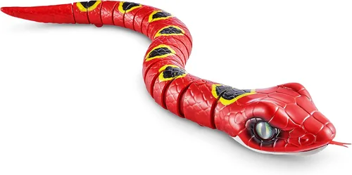 Vista 5 de Robo Alive ZURU Slithering Snake Series 3 Red - Juguete robótico de reptil iluminado con batería que se mueve (rojo), multicolor, 7150A