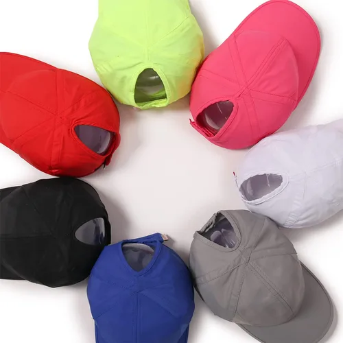 Vista 5 de Ponyflo Gorra de béisbol para mujer, gorra de cola de caballo para mujer, sombrero de cola de caballo de pelo rizado, gorra de béisbol para mujer