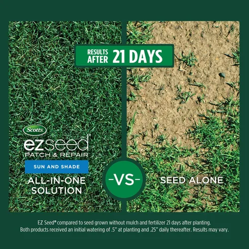 Vista 5 de Scotts EZ Seed Patch & Repair Sun and Shade, mantillo combinado, fertilizante para semillas y césped, 3.75 libras (paquete de 6)