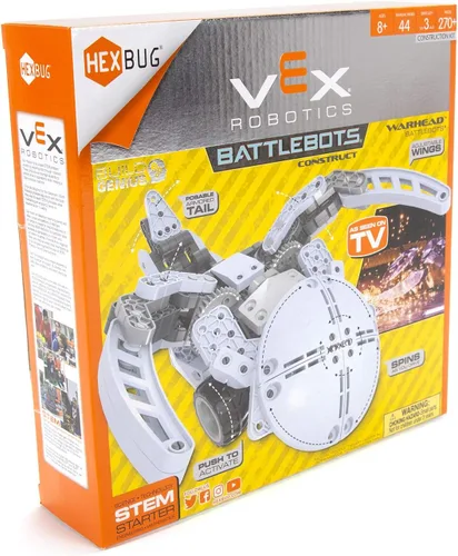 Vista 5 de HEXBUG VEX Robotics Warhead Toys for Kids, Fun Battle Bot Hex Bugs Construction Kit War Head