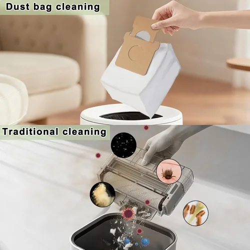 Vista 6 de Paquete de 8 bolsas de vacío para Roomba 105 Vac, compatibles con 105 Combo/Plus 405 Combo/Plus 505 Combo/Max 705 Vac/205 Vac/Plus 504 Vac, bolsas