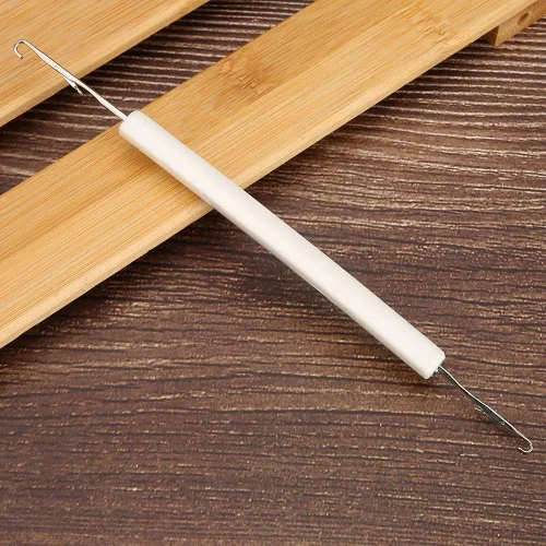 Vista 7 de ViaGasaFamido Sewing Machine Accessories, Knitting Machine Double-Ended Needle with Handle for Silver Reed LK360 LK150 LK100 SK860