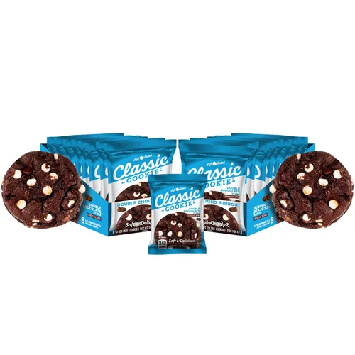 Vista 43 de Galletas Classic Cookie suaves horneadas con relleno de crema y galleta, hechas con chips de crema blanca Hershey's® Premier, 2 cajas, 16 galletas
