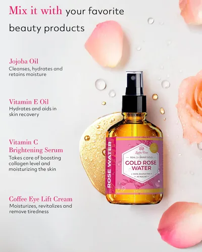 Vista 4 de # 1 Trusted Agua de rosas, Agua de rosas marroquí 100% orgánica y natural Libre de químico - 118 ml