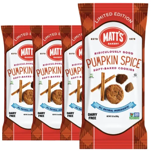 Vista 10 de Matt's Bakery Galletas con chispas de chocolate, horneadas suaves, sin OMG, ingredientes totalmente naturales; 4 bolsas (10.5 onzas cada una)