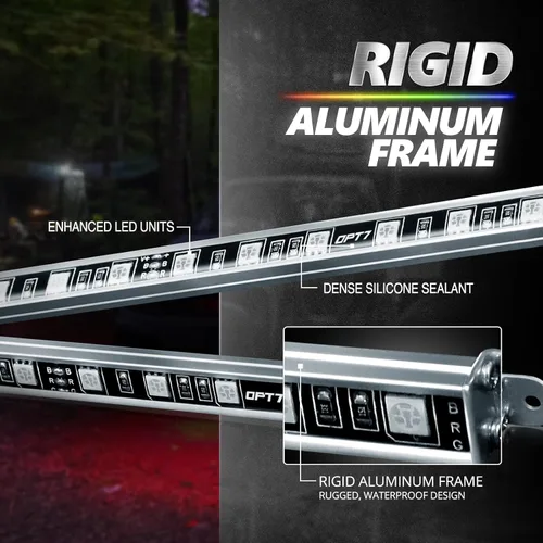 Vista 6 de OPT7 Halo Ring & Interior Light & Underglow Smart App Kit para Dodge Challenger 2008-2023, fácil instalación, sincronización de música