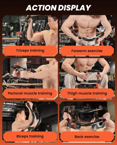 Vista 7 de 2026 New Saker PowerTwist Arm Trainer, Adjustable Forearm Strengthener, Arm Exercise and Chest Workout Equipment for Home Gym, for Men, Ideas for