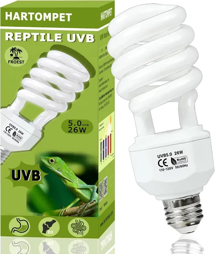 Vista 10 de UVB 5.0 Reptile Light13W, lámpara tropical fluorescente compacta, bombilla UVB de bobina para reptiles de selva tropical, luz para camaleones 1