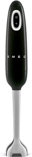 Vista 3 de Smeg Batidora de Mano de Inmersión con Vaso Medidor, Tazón para Picar con Tapa, Batidor de Alambre, 5 Controles de Velocidad, Fabricada con Negro