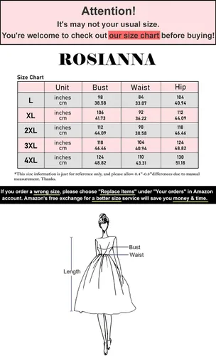 Vista 2 de ROSIANNA Vestidos de talla grande con borlas y hombros descubiertos para mujer