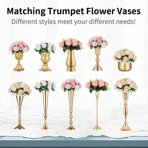 Vista 6 de NUPTIO Bolas de flores para centros de mesa de boda: 2 racimos de 24 brotes de flores falsas, arreglo de bolas de flores falsas, centros de mesa