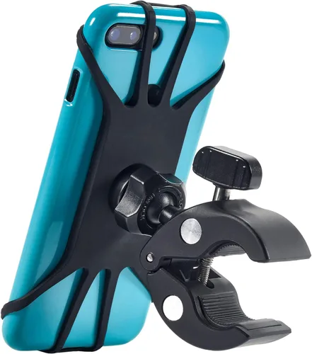 Upgraded 2025 Bicycle & Motorcycle Phone Mount - The Most Secure & Reliable Bike Phone Holder for iPhone, Samsung or Any Smartphone.