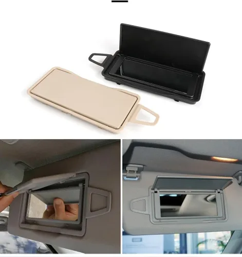 Vista 7 de Espejo de repuesto para visera solar iluminado/espejo de maquillaje compatible con Mercedes E CLS para Benz W212 W218 Auto Accessories 2128108100