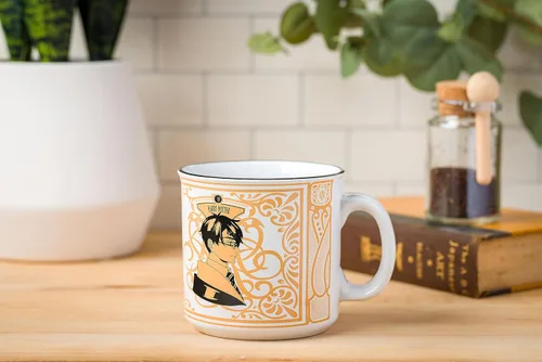 Vista 6 de Silver Buffalo Harry Potter vs Malfoy Taza de Cerámica Estilo Anime para Acampar, 20 Onzas