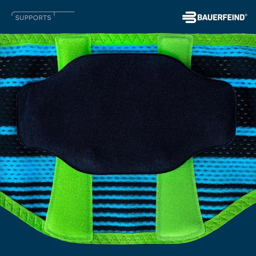 Vista 11 de Bauerfeind Soporte deportivo para la espalda – Compresión transpirable – El panel trasero cuenta con almohadilla anatómicamente contorneada