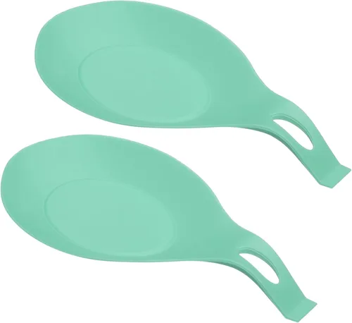 Vista 26 de uxcell Soporte de cuchara de silicona, 7.68 x 3.74 pulgadas, resistente al calor, soporte para utensilios de cocina, espátula, soporte para cucharón