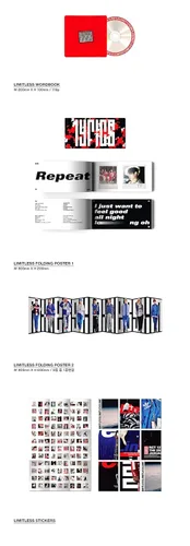 Vista 2 de NCT 127 - [NCT #127 LIMITLESS] 2nd Mini Album CD+Photo Set+Wordbook+Stickers+PostCard+folding Posters K-POP Sealed