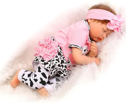 Vista 3 de Ropa de muñecas Reborn para niña, ropa rosa para muñeca Reborn de 20 a 22 pulgadas, ropa de bebé niña