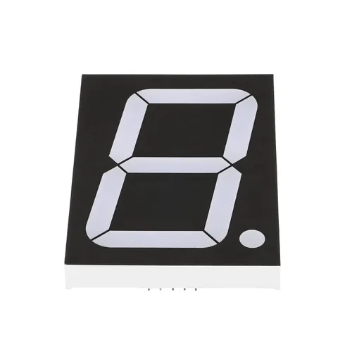 Vista 3 de PATIKIL Tubo digital de pantalla LED, cátodo común 7 segmentos 10 pines 1 bit 7.2 V 4 pulgadas altura de dígitos módulo de pantalla LED para tablero