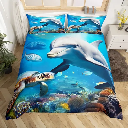 Vista 24 de Erosebridal Juego de ropa de cama de atrapasueños, tamaño individual, juego de funda de edredón bohemia de microfibra de lujo para niños