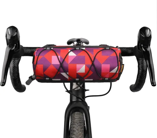 Vista 7 de Rhinowalk - Bolsa para manillar de bicicleta, bolsa delantera para bicicleta de montaña y de carretera, bolsa enrollable de almacenamiento