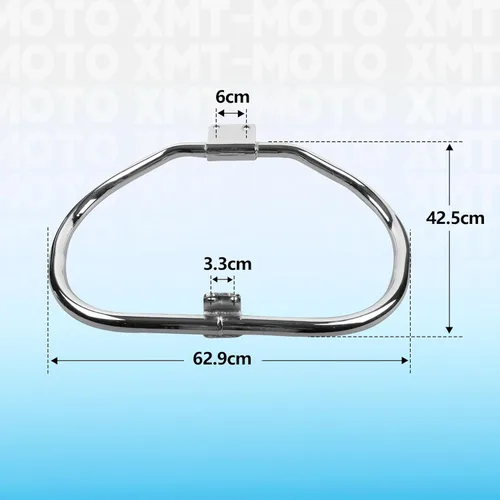 Vista 4 de XMT-Moto Barra cromada del protector del motor para Harley Sportster 883 1200 XL XR 2004-posterior