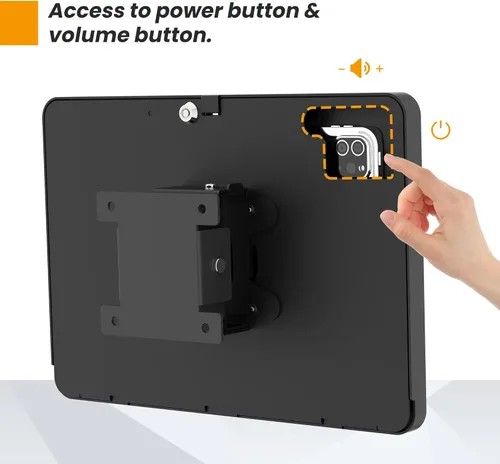 Vista 7 de Soporte de pared para tablet compatible con iPad 10.9", Pro 11", 1, 2, 3, 4, Air 4, 5, Air 11" (M2/M3/M4), iPad de 11" (A16) - BSW101BA