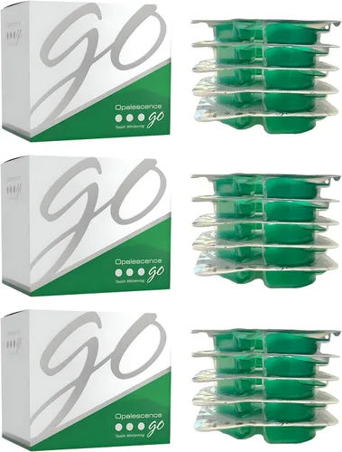 Vista 10 de Opalescence Go - Bandejas blanqueadoras de dientes precargadas - Original 15% - (4 tratamientos) - Peróxido de hidrógeno con PF - Menta fresca