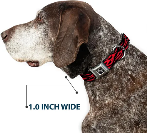 Vista 7 de Buckle-Down Collar de perro con hebilla de cinturón de seguridad, camuflaje oliva, 1 pulgada de ancho, se adapta a cuello de 9 a 15 pulgadas